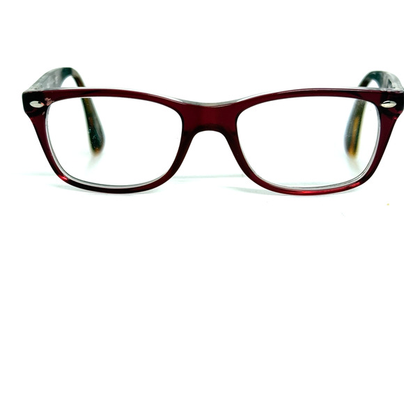 RAY-BAN RB5228 5112 Burgundy Red Crystal Eyeglasses Frame 50-17-140 H18256 - Picture 1 of 7